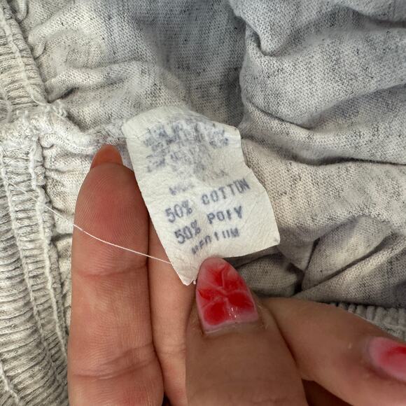 Vintage Y2K Retro 90's Washington DC Purple Grey Cotton Blend Sweat Shorts M - Picture 4 of 5